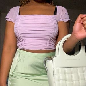 Lavender Tulle Blouse